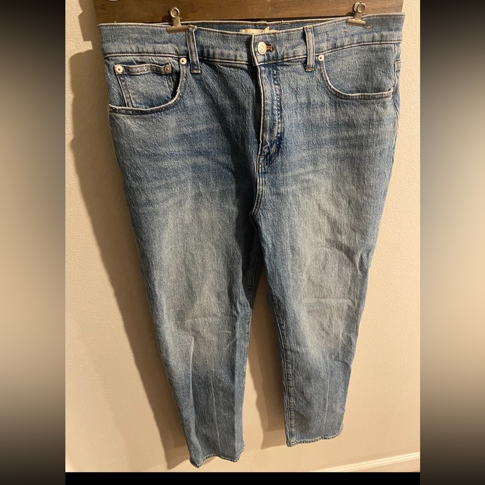 Madewell 90's Straight Light Blue Denim Jeans‎ Size 32